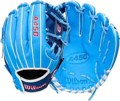 Vista 14 de Wilson A450 Adult + Youth Baseball Glove + Mitt Sizes 10.75" - 12" Right + Left Hand Throw Multiple Styles