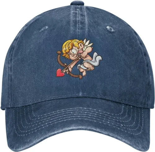 Vista 2 de MULIHU Valentine's Day Angel Baseball Cap for Men Women Hats Cotton Trucker Caps Adjustable Dad Hat