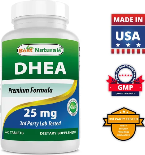 Vista 6 de Best Naturals Dhea 25mg y extracto de Ashwagandha 500 mg