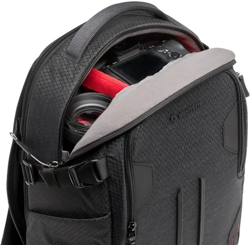 Vista 10 de Manfrotto PRO Light Backloader S, mochila profesional para cámara, acceso superior y trasero, accesorio de doble trípode, mochila acolchada