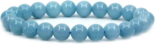 Vista 135 de Amandastone Pulsera elástica de cuentas redondas de 0.315 in con piedras preciosas naturales de 7 pulgadas