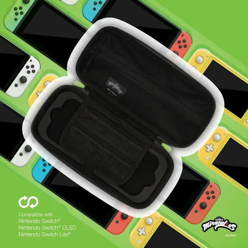 Vista 6 de Hyperkin Limited Edition Official Miraculous EVA Hard Shell Protective Travel Carrying Case Officially Licensed - For Nintendo Switch OLED