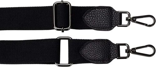 Vista 4 de Allzedream - Correas de bolso de reemplazo, bolsos de lona anchos de cuero ajustables Negro