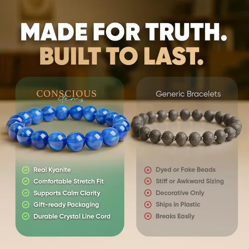 Vista 27 de Conscious Items Pulseras espirituales para mujeres y hombres, pulsera de cristal curativo con piedras naturales para meditación, alineación