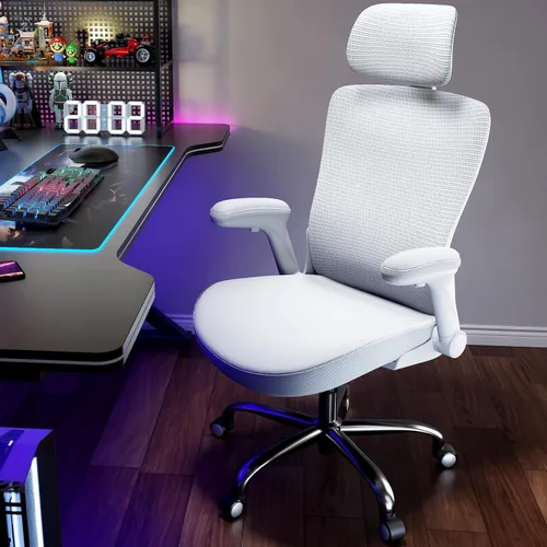 Vista 9 de [Usado] Ergalithic Silla de Oficina para Casa Ergonómica - Silla de Escritorio en Forma de X para Computadora de Malla con Cuero de PU, Soporte