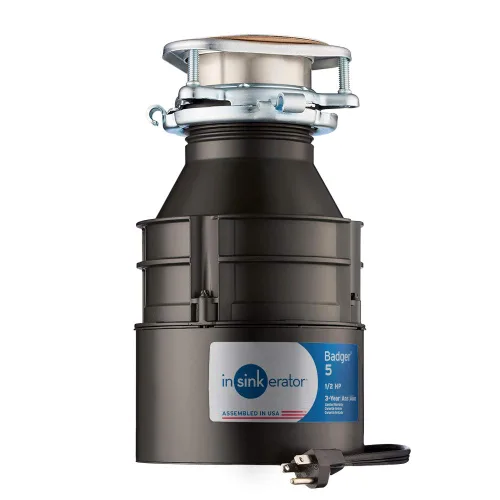 Vista 4 de InSinkErator – Triturador de basura con cable, Badger 5, 1/2 HP (367.75 W), de alimentación continua, kit de cable de para triturador de basura