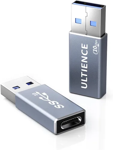 Vista 9 de Adaptador USB a USB C de doble cara de 10 Gbps, adaptador tipo C hembra a USB 3.2 macho, carga rápida de 60 W para iPhone 16 15 14 Plus Pro Max