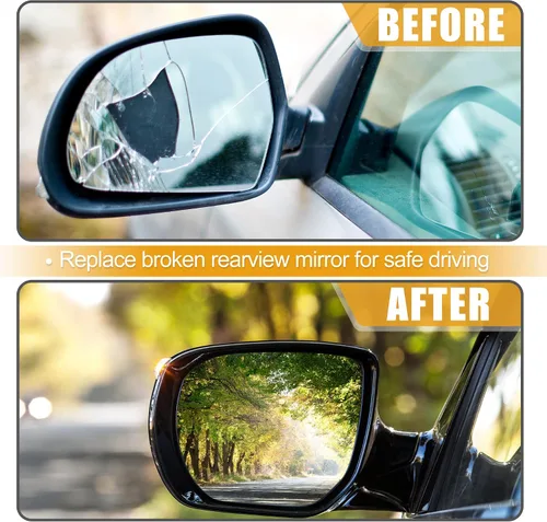 Vista 5 de X AUTOHAUX Espejo retrovisor lateral derecho del coche con placa de respaldo para Opel Zafira B 2009-2014 1428378