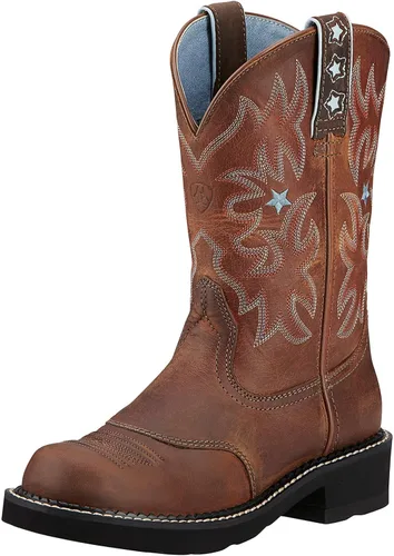 Vista 32 de ARIAT R.e.a.l. - Jeans elásticos de tiro medio para mujer Álamo Marrón/Gris Piedra