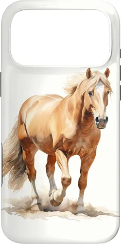 Vista 22 de Funda para iPhone 16 con diseño de caballo Palomino