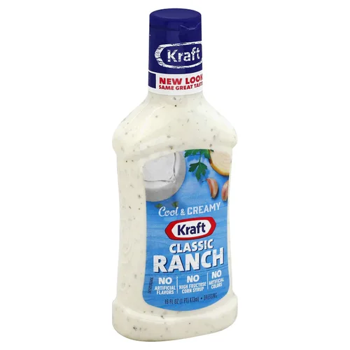 Vista 13 de Kraft Aderezo Ranch de Suero de Leche, Botella de 16 fl oz