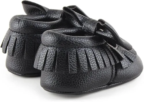 Vista 6 de DELEBAO Infant Toddler Baby Soft Sole Tassel Bowknot Moccasinss Crib Shoes