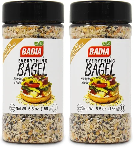 Vista 9 de Badia Everything Bagel - mezcla de condimentos, 5.5 onzas (156 g) - semillas de sésamo, semillas de amapola, ajo, cebolla y sal