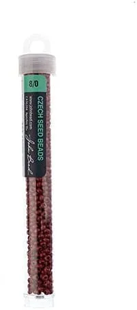 Vista 2 de John Bead Cuentas de cristal checo 8/0 (0.78 oz) Terra Intensive Brown para hacer joyas de bricolaje