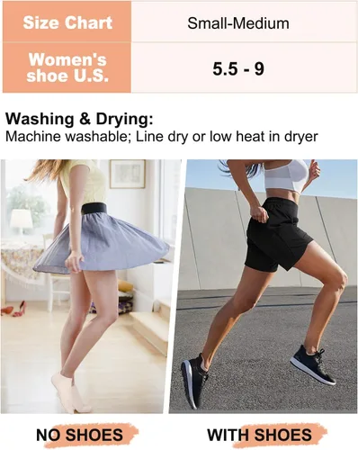 Vista 5 de Calcetines de pilates con empuñaduras para mujer, calcetines antideslizantes para yoga, barras, ballet, baile, entrenamiento descalzo, hospital