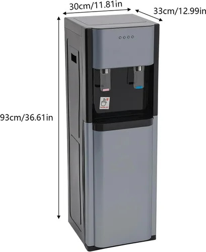 Vista 4 de Dispensador de agua de carga inferior, enfriador de agua de 5 galones con 3 ajustes de temperatura, dispensador de agua con funciones de calefacción