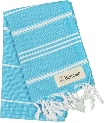 Vista 22 de Bersuse 100 % algodón - Toalla de mano Anatolia turca - Fouta Peshtemal para baño y playa - Para cabeza, rostro, cabello, bebés, cuidado, cocina