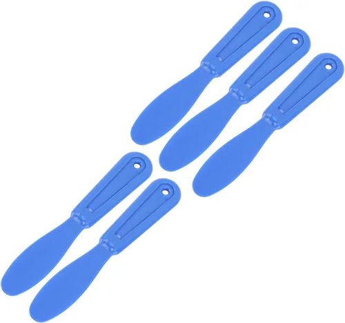 Vista 3 de Espátulas de yeso para mezclar dentales, cuchillo de mezcla ergonómico para alginato material (azul oscuro)