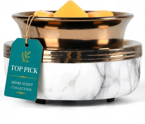 Vista 13 de Mocosa Calentador de cera derretida para calentador de velas de cerámica perfumada, quemador de cera de fragancia para el hogar, regalos para mamá