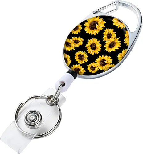 Vista 9 de Portatarrete de Insignia Retráctil con Portarretes Retráctil para Llaves, Lindo Portarrete de Insignia Decorativo para Enfermeras con Clip