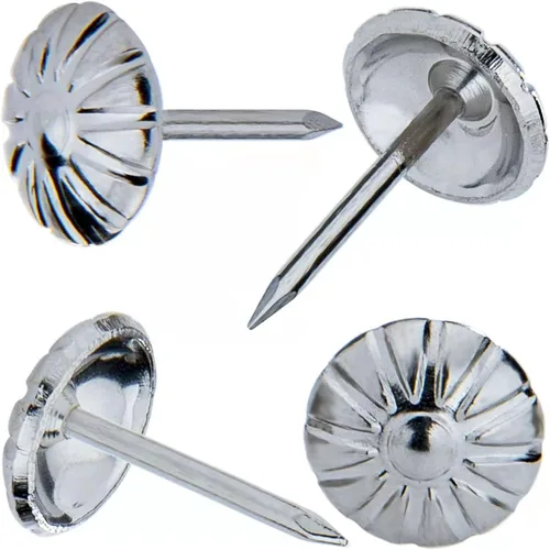Vista 8 de Tachuelas de tapicería para decoración, clavos para tapicería decorativa, clavos de tapicería de 7/16 pulgadas para muebles decorativos