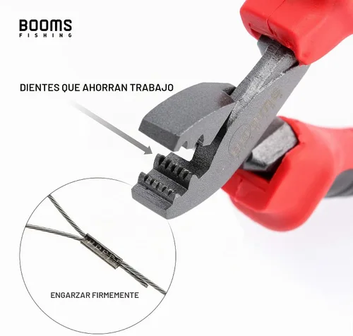 Vista 3 de Booms Fishing Herramienta de prensado de pesca CP2 para mangas de un solo barril, con 300 fundas