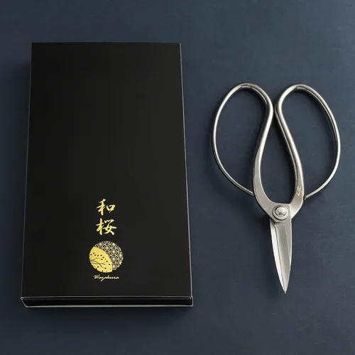 Vista 6 de Wazakura Yasugi - Tijeras tradicionales para bonsái de acero inoxidable fabricadas en Japón, 7 pulgadas (7.087 in), tijeras de podar para árboles