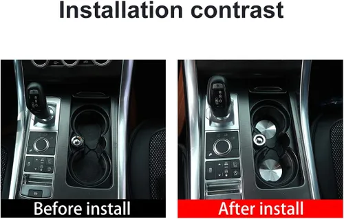 Vista 2 de Acero inoxidable coche titular de la cubierta Mat Trim para Alfa Romeo Giulia Stelvio 2017 2018