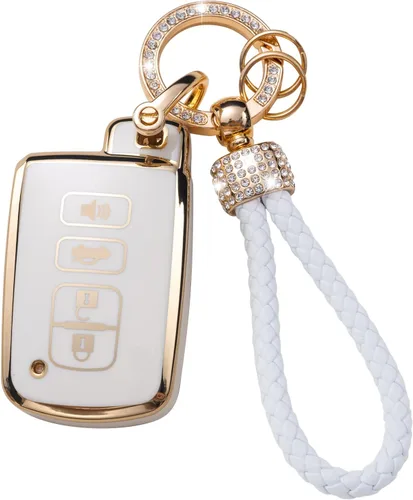 Vista 45 de Gematay Funda para llavero de Mercedes Benz con cordón, funda de TPU suave compatible con Mercedes Benz C E S M CLS CLK G Class Smart Key Holder