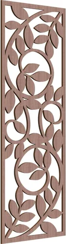 Vista 152 de 9 3/8"W x 24 3/8"H x 1/4"T Utica Decorativo Fretwork Madera Paneles de Pared, Abedul