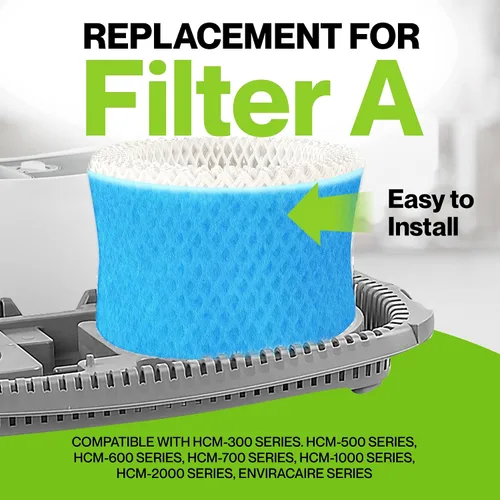 Vista 3 de Durabasics Paquete de 4 filtros humidificadores de alta calidad compatibles con filtros humidificadores Honeywell HAC-504, HAC-504AW y Honeywell