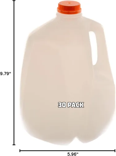 Vista 5 de EcoQuality Botellas de jugo de plástico de 128 onzas con tapas a prueba de manipulaciones, paquete de 30