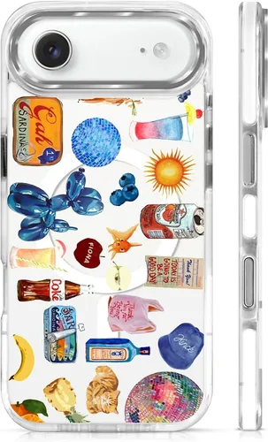 Vista 132 de Funda para iPhone 13 Pro, transparente con bonito patrón de tiburón azul, compatible con Magsafe funda protectora suave para mujeres y niñas (blanco)