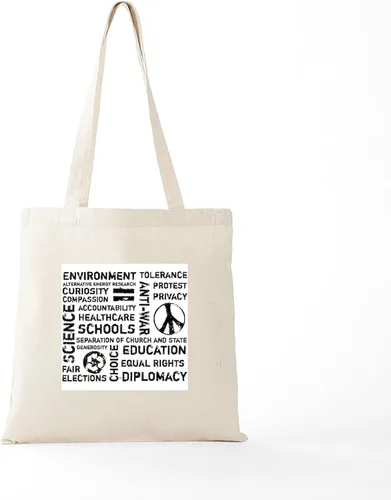 Vista 6 de CafePress No Liberal Psychobabble Tote Bag Canvas Tote