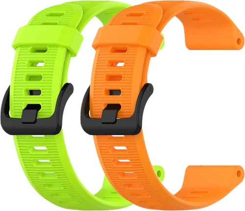 Vista 11 de Muovrto Correa de repuesto para Garmin Forerunner 945/935, correa de silicona para reloj Garmin Fenix 5/Approach S60/Fenix 6