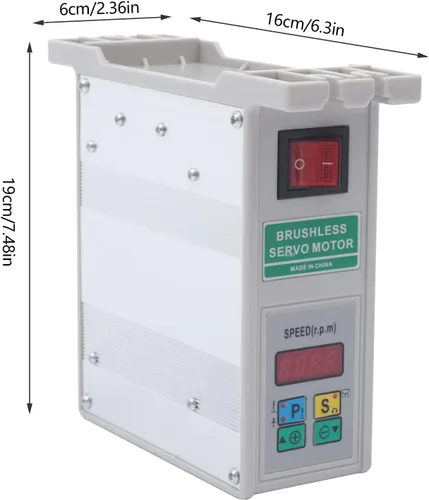 Vista 3 de PIAOCAIYIN Máquina de coser con servomotor, máquina de coser de zapatos de 600 W, Máquina de coser de motor sin escobillas de velocidad ajustable
