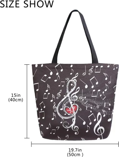 Vista 6 de Bolsa de comestibles de lona de cereza japonesa Bolso de libro casual de hombro
