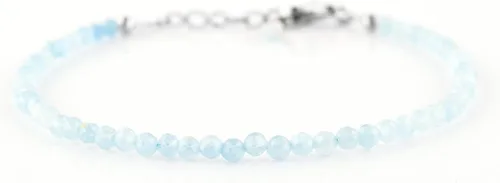 Vista 19 de InfinityGemsArt Natural Stone Beads Dainty Bracelet Jewelry for Women, Crystals and Gemstones Birthstone 925 Sterling Silver Chain 8 inch Gifts For