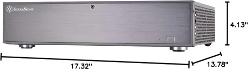 Vista 11 de Silverstone Tecnología Milo ML04 Tipo-C Puerta delantera de aluminio/cuerpo de acero Micro ATX Media Center/HTPC Caso, SST-ML04B-C