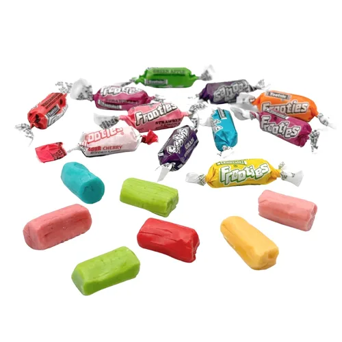 Vista 7 de FROOTIES Taffy Candy 2 LB (10 sabores surtidos de mezcla) – Caramelos a granel, caramelos envueltos individualmente, masticables de frutas, sin maní