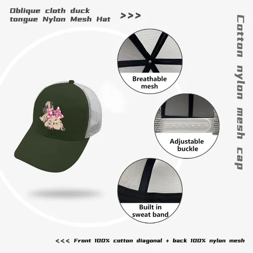 Vista 7 de Caps Pug Dog Dad Hat, Graphic Dad Hats for Men