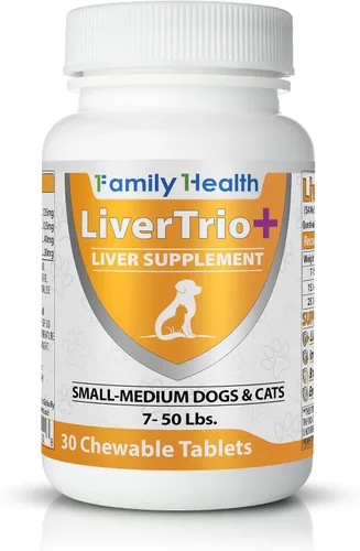 Vista 2 de Suplemento integral de apoyo hepático para perros más pequeños. Tabletas masticables sabrosas que combinan las mismas, SPC, silybin A+B, + glutatión