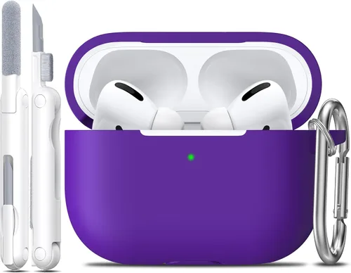Vista 144 de R-fun for AirPods 2nd/1st Case Silicone Cover, Banana Violet Violeta plátano