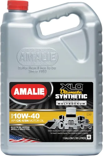 Vista 10 de Amalie Super XLO Ultimate 5W-40 Aceite para motor completamente sintético con molibdeno resistente (160-60197-36) 1 galón, paquete de 4 Fabricado