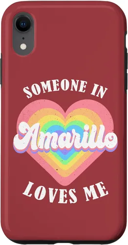 Vista 25 de Someone in Amarillo Loves Me City Heart Case for iPhone 17