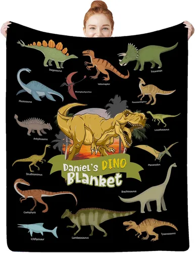 Vista 11 de Artsadd Mantas personalizadas con nombre para bebés niños y niñas, mantas de bebé personalizadas con nombre, manta personalizada para niños