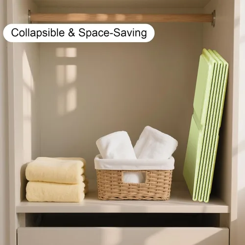 Vista 3 de Bañera portátil y plegable para recién nacidos y niños pequeños, fácil de almacenar, ligera para el hogar y viajes, tinas plegables SpaceSaver