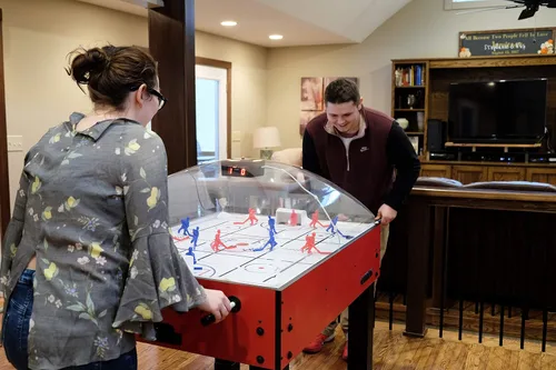 Vista 2 de Carrom Mesa de hockey Super Stick