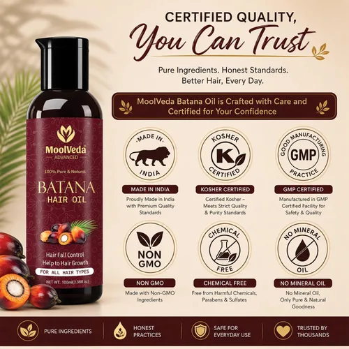 Vista 3 de Aceite puro de batana para el crecimiento del cabello por el Dr. Sebi procedente de Honduras Promueve un cabello más grueso, brillante, más fuerte