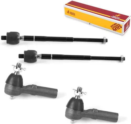 Vista 174 de Metrix Premium Chassis Parts - Kit de 4 piezas de extremos de barra de acoplamiento frontal exterior e interior compatible con Nissan Pathfinder